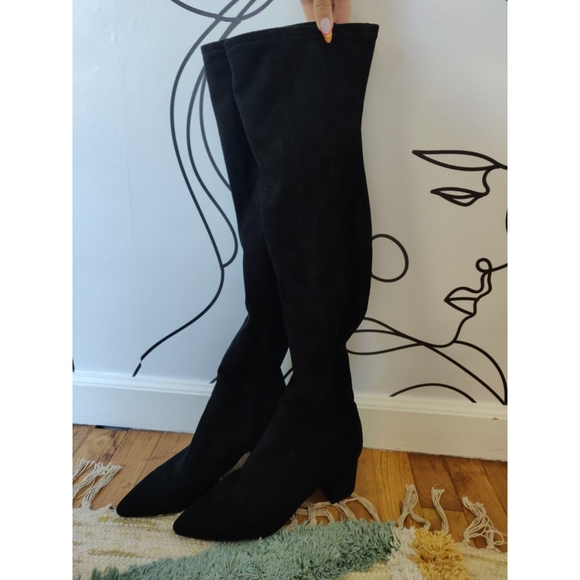 Steve Madden Brinkley Over the Knee Stretch Boot - Picture 4 of 6